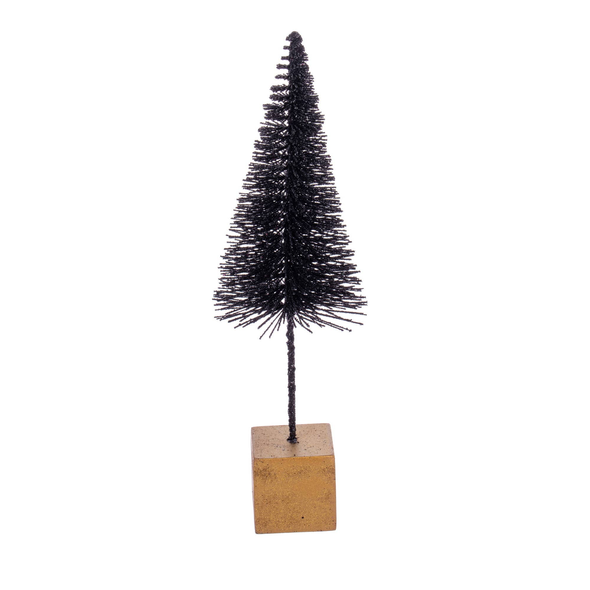 Vickerman 8"-10"-12" Black Bottle Brush Tree Set/3 for wholesale on Faire2