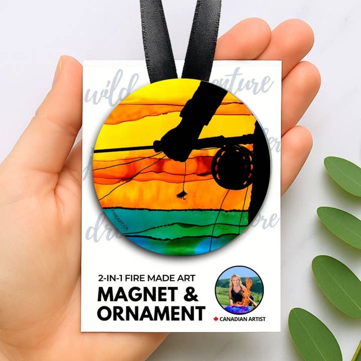 Anticipation 2-In-1 Magnet/Ornament - Pack of 6 or 12 for wholesale by Fire-Made Art