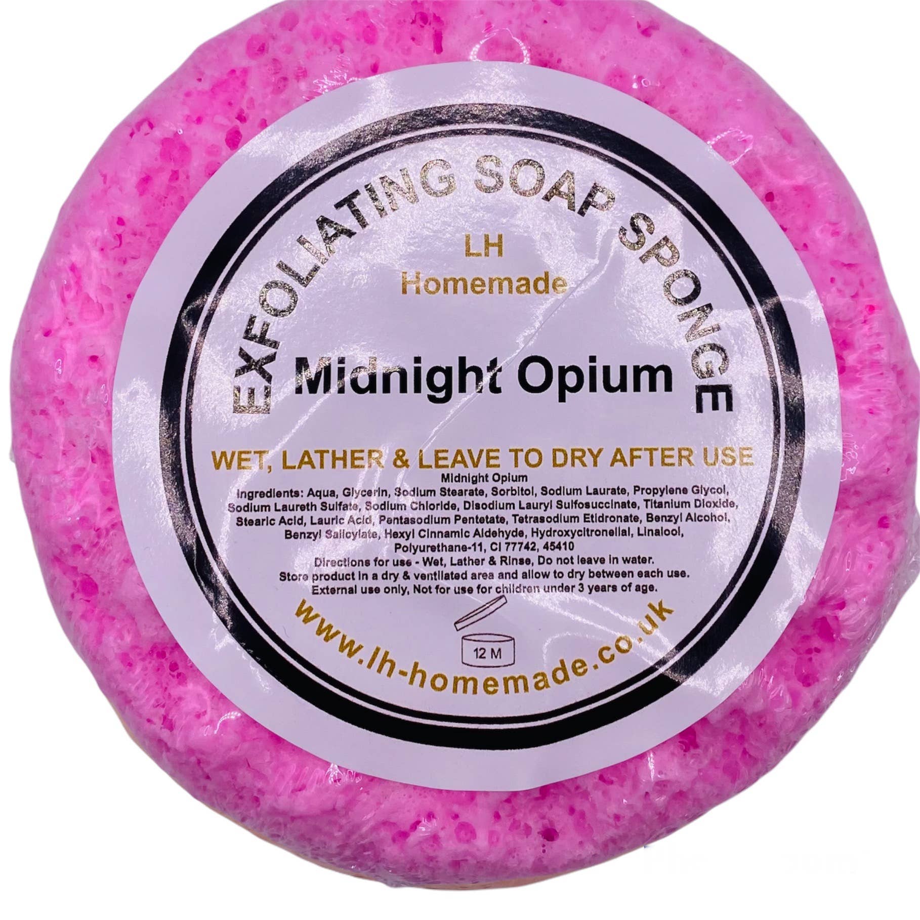 LH Homemade - Wholesale Bath Pouf/Sponge - Exfoliating Soap Sponge Huge 180g  High Quality.White label5