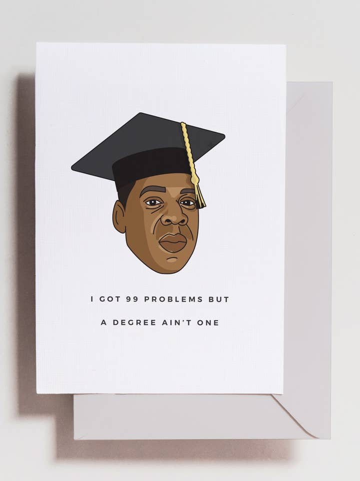 Jay-z Graduation Card for wholesale by Haven Print Co.