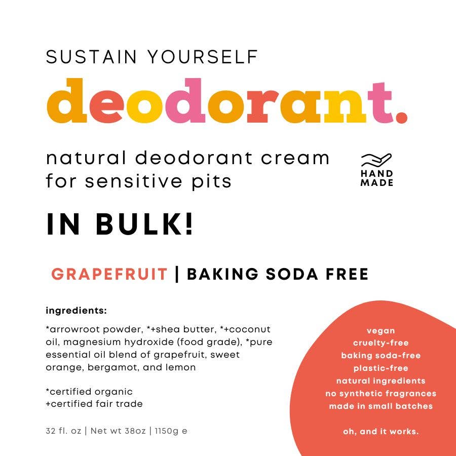 Sustain Yourself - Wholesale Deodorant - Unisex - Bulk Deodorant Refill2