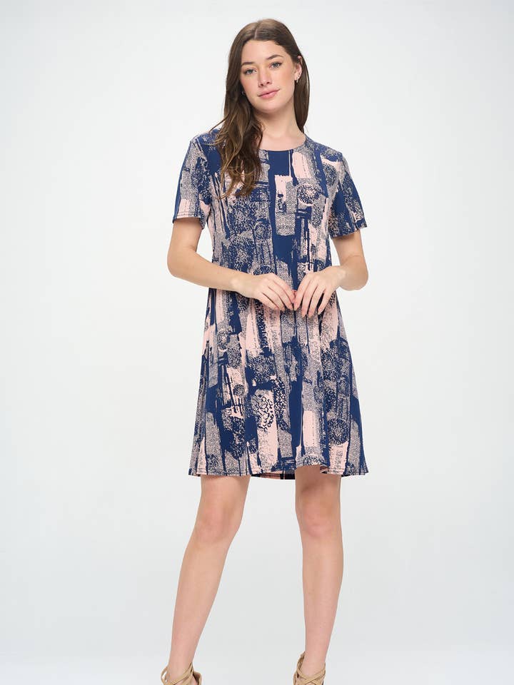 HIT Print Missy Dress-7004HT-SRP1-W341 for wholesale by Jostar