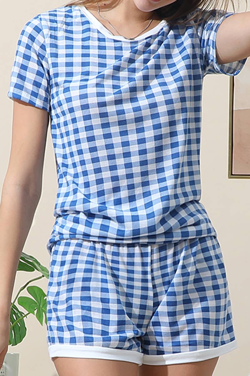 NINEXIS - Wholesale Sleepwear Set - Women's - CWSPJ031_SHORT SLEEVE TOP WITH SHORTS PAJAMA SET30
