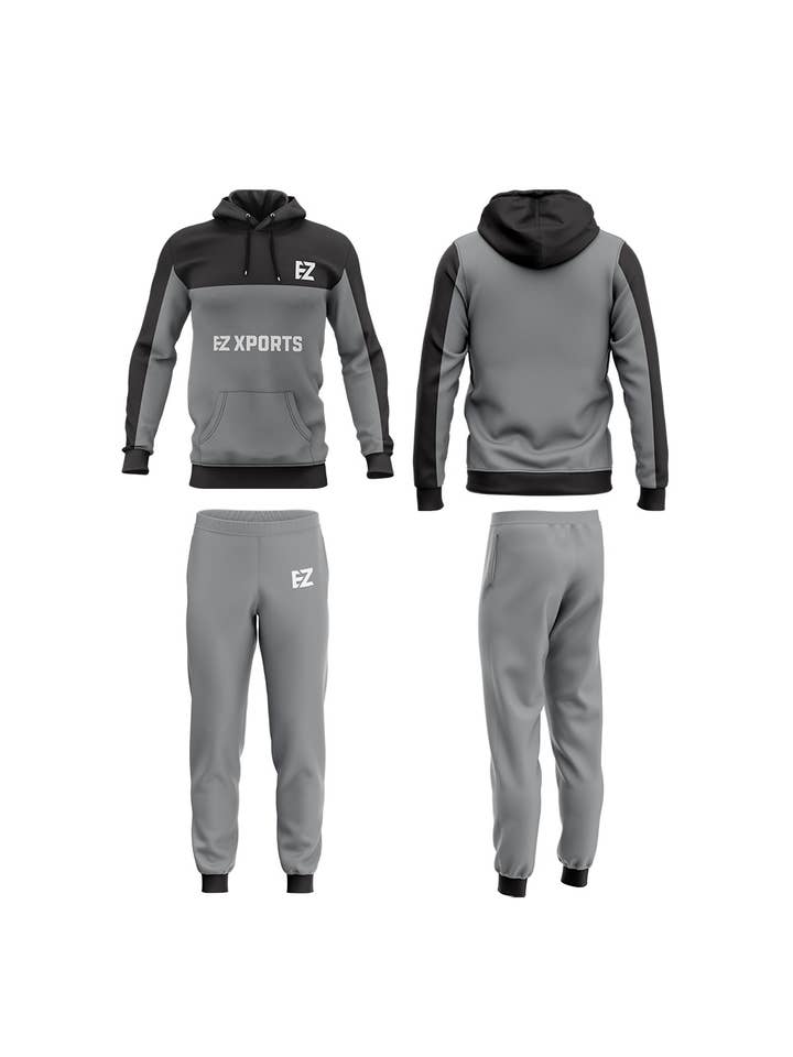 Customized Sweatsuit Uniform - SS-2 for wholesale by EZ XPORTS Custom Sportswear