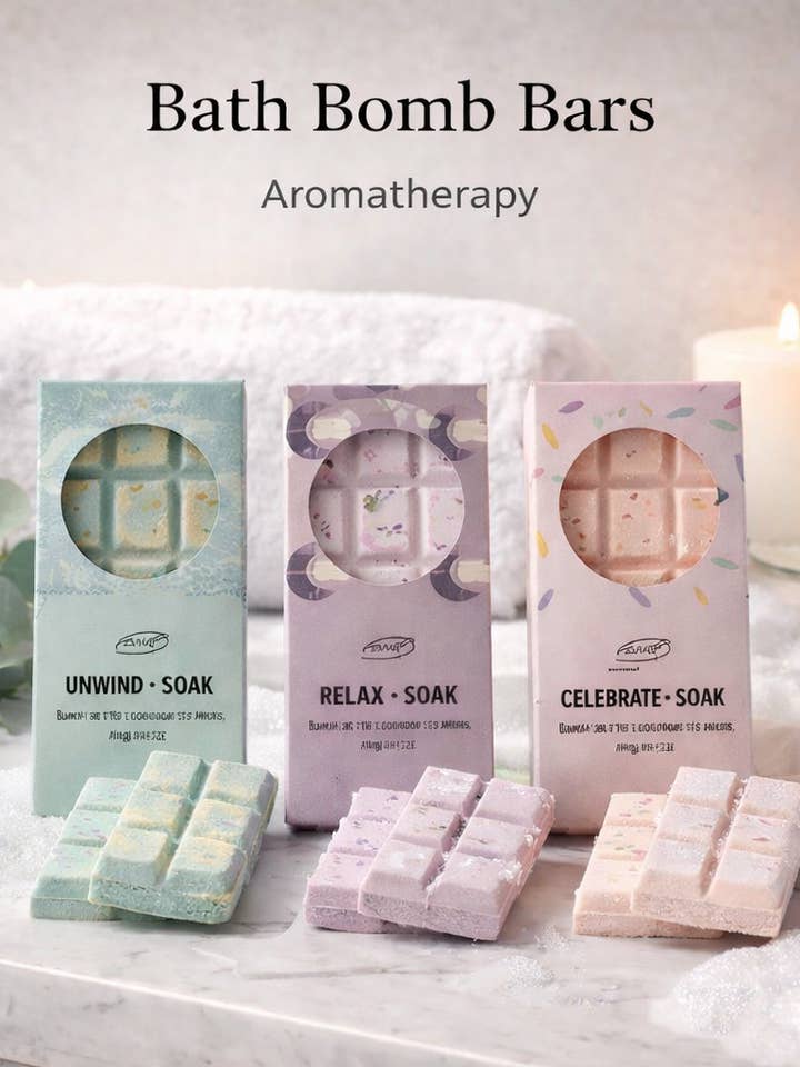 Bath Bomb Bar – 7.5oz Relaxing Aromatherapy Bath Bricks for wholesale by Beauty Stash