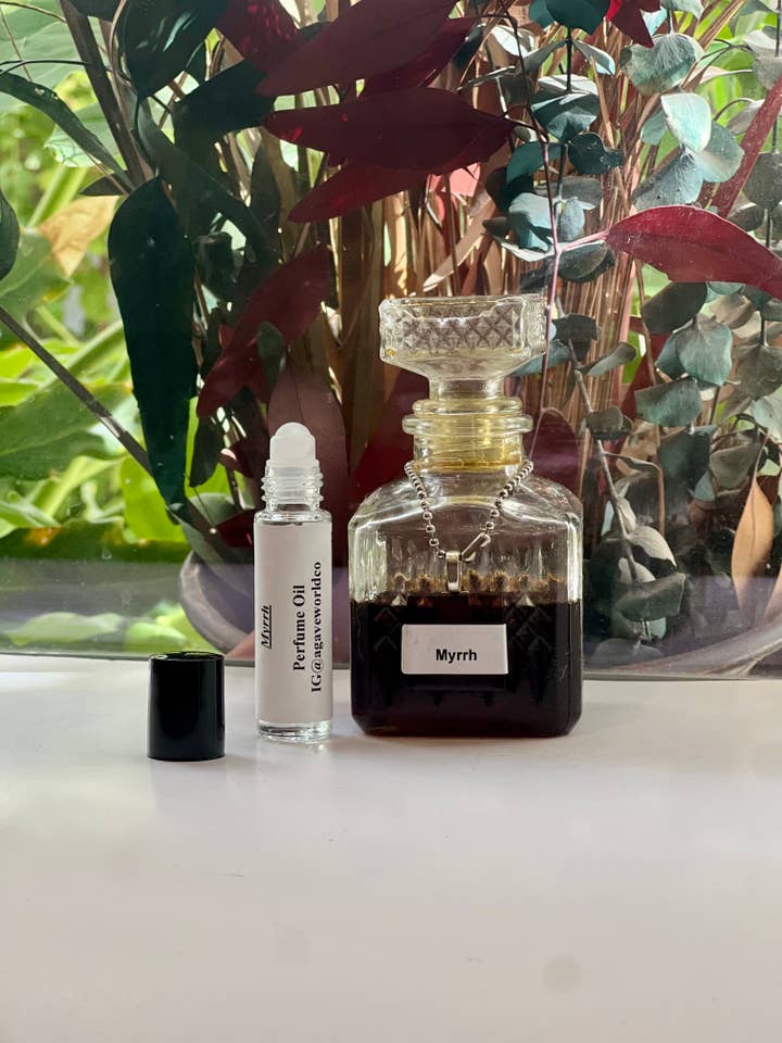 Myrrh Fragrance Oil/ Alcohol Free/ Roll- On Bottle for wholesale by Agave World