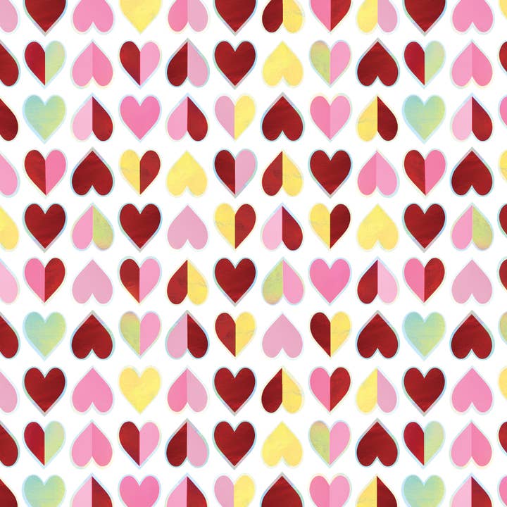 Jillson & Roberts - Wholesale Wrapping Paper Roll - Sparkling Hearts - Wrap - Rolls