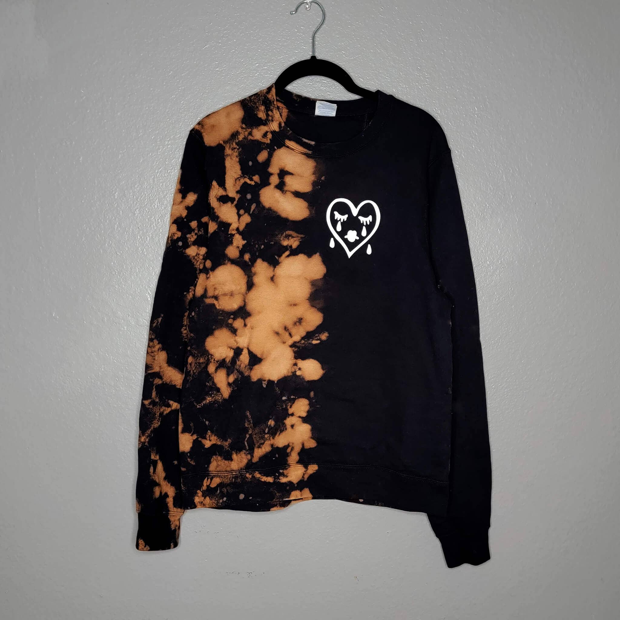 Sad Sad Club - Wholesale Graphic Sweatshirt - Women's - Sad Girls Sweatshirt | Split Bleached3