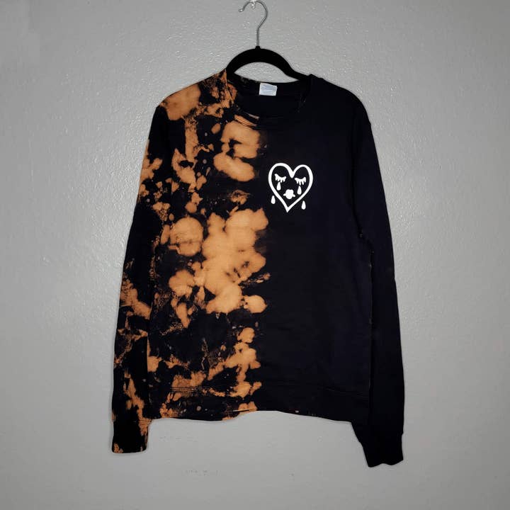 Sad Sad Club - Wholesale Graphic Sweatshirt - Women's - Sad Girls Sweatshirt | Split Bleached3