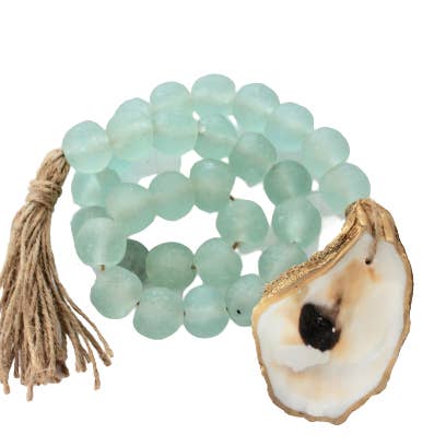 The Gilded Shell - Wholesale Decorative Tassel/Wall Drop - The Coastline - Sea Glass9