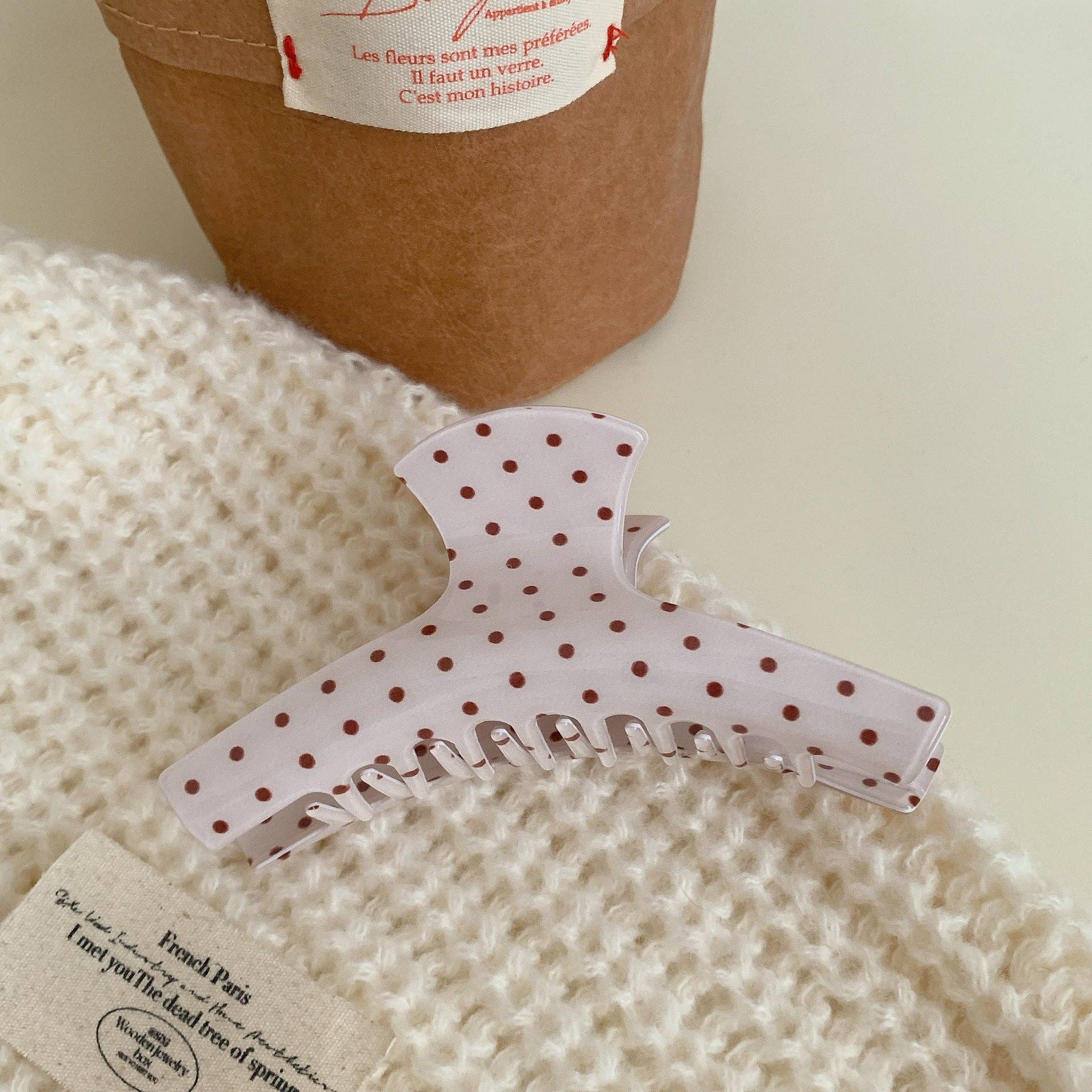 Dipped Shop - Vente Pince à cheveux – femme - Pince à cheveux à pois simples et blocs de couleur DP25F5738