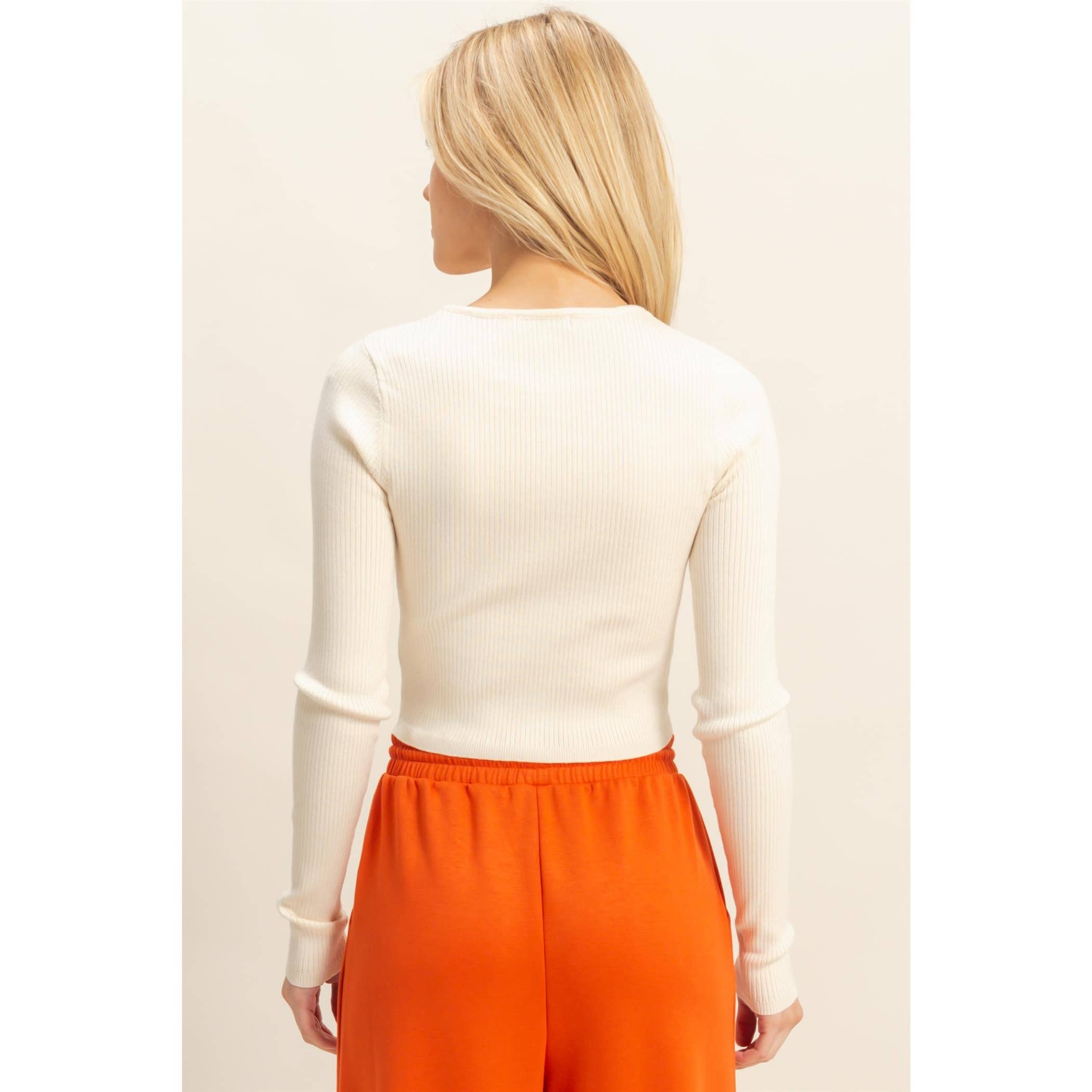 HYFVE - Vendita all'ingrosso Top in maglia - Donna - Top a coste con bottoni13