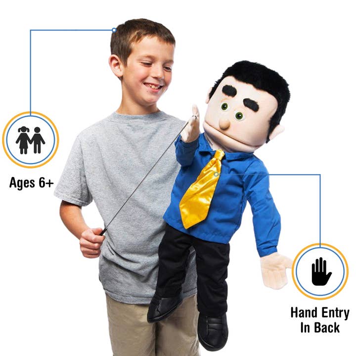 Silly Puppets - Wholesale Puppet - Kids & Baby - Silly Puppets George, Dad Peach Skin (25")1