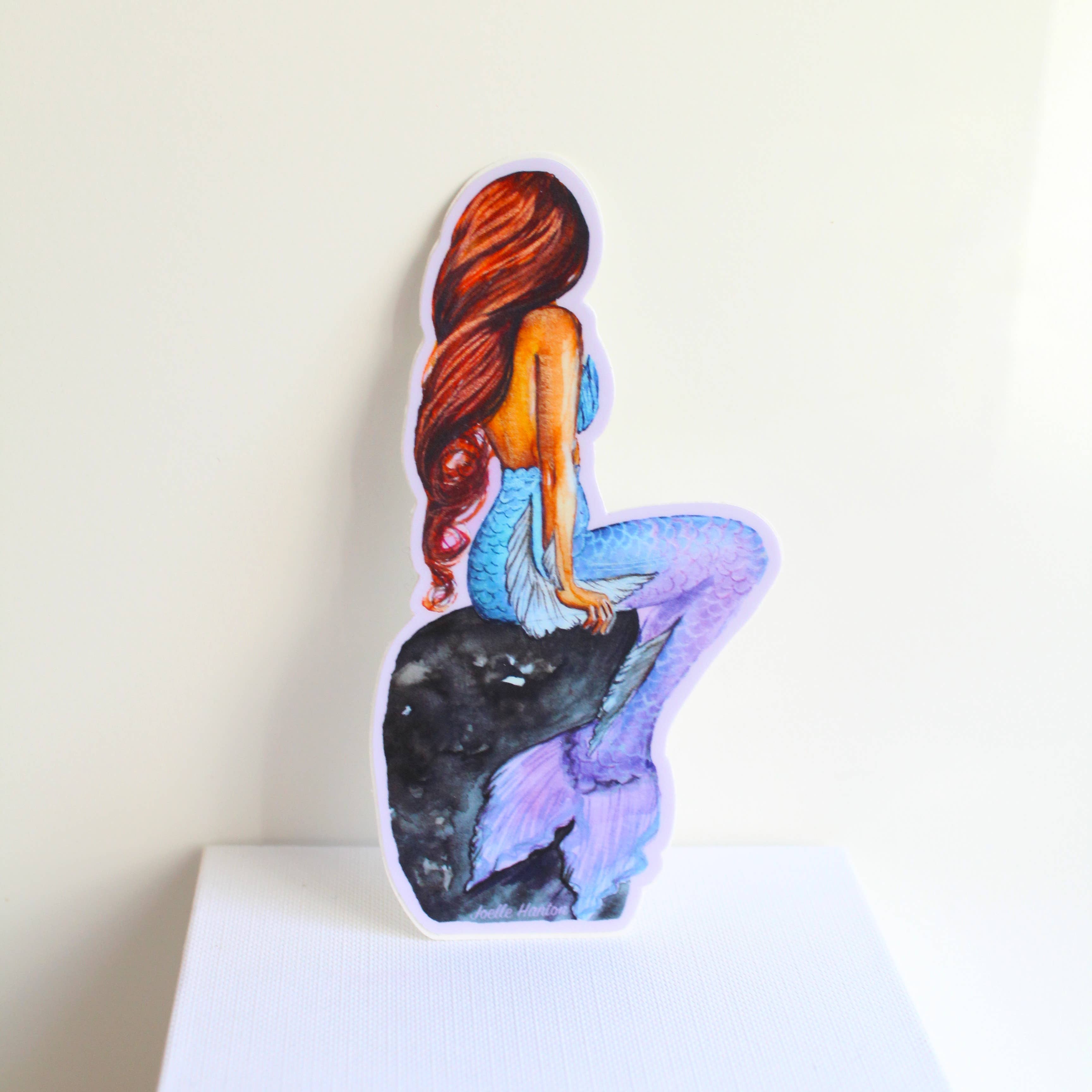 Joelle Hanton Art - Wholesale Sticker - Vinyl Sticker - Magical Mermaid Watercolor Design2