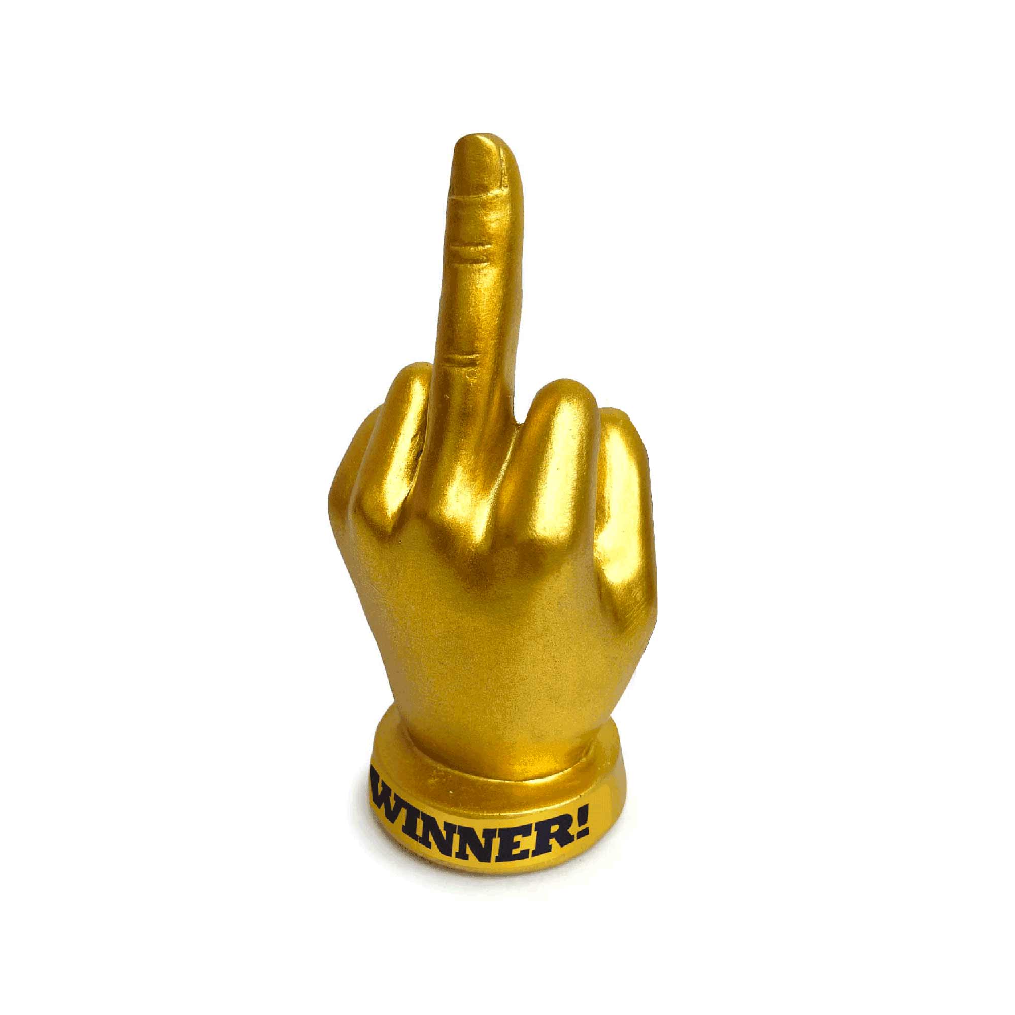 Little Genie Productions - Wholesale Gag Gift/Novelty Gift - Last Fuck Golden FU Finger Trophy1