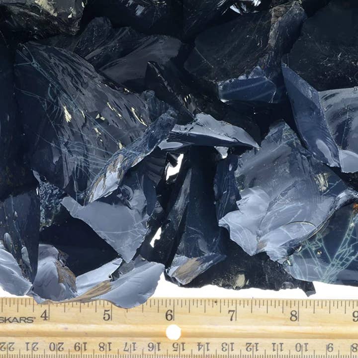 Fantasia Mining - Wholesale Spiritual Stone/Crystal - Rough Spider Obsidian - Mexico - Raw Natural Stones (1 lb)2