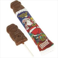 LS GROUP - Wholesale Cocoa stirrer - Milk Chocolate Santa Lollipops – 15g0