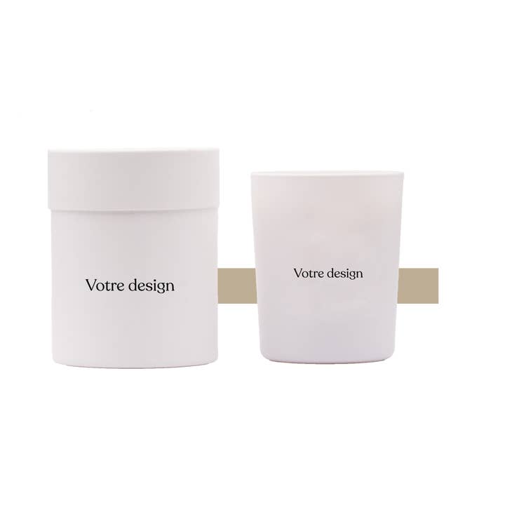 Personligt paket med 24 doftljus och kartonger för wholesale av La Bougie Blanche