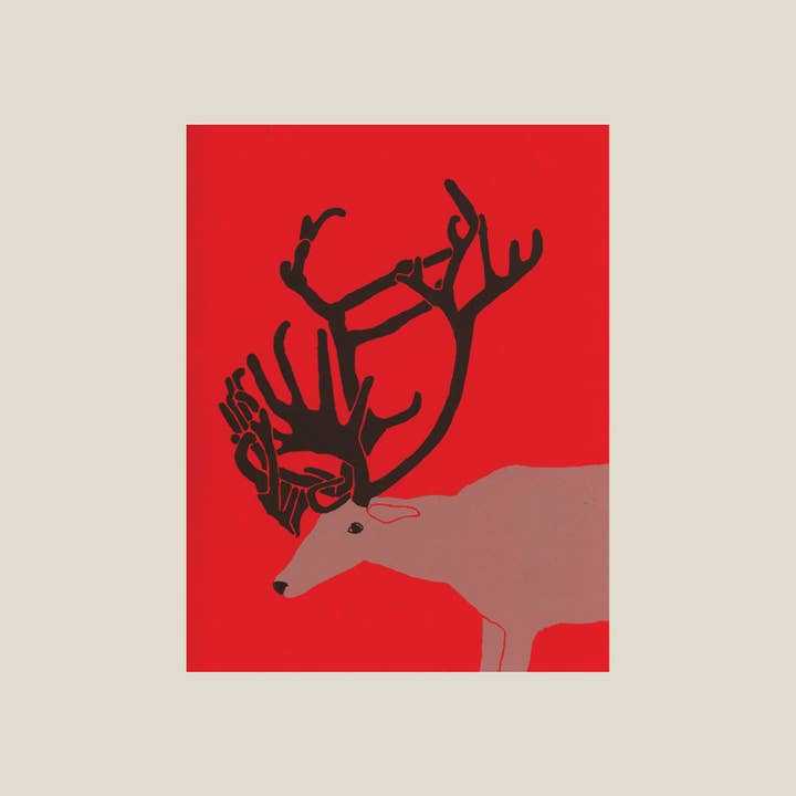 Reindeer card for wholesale by Kinaloon