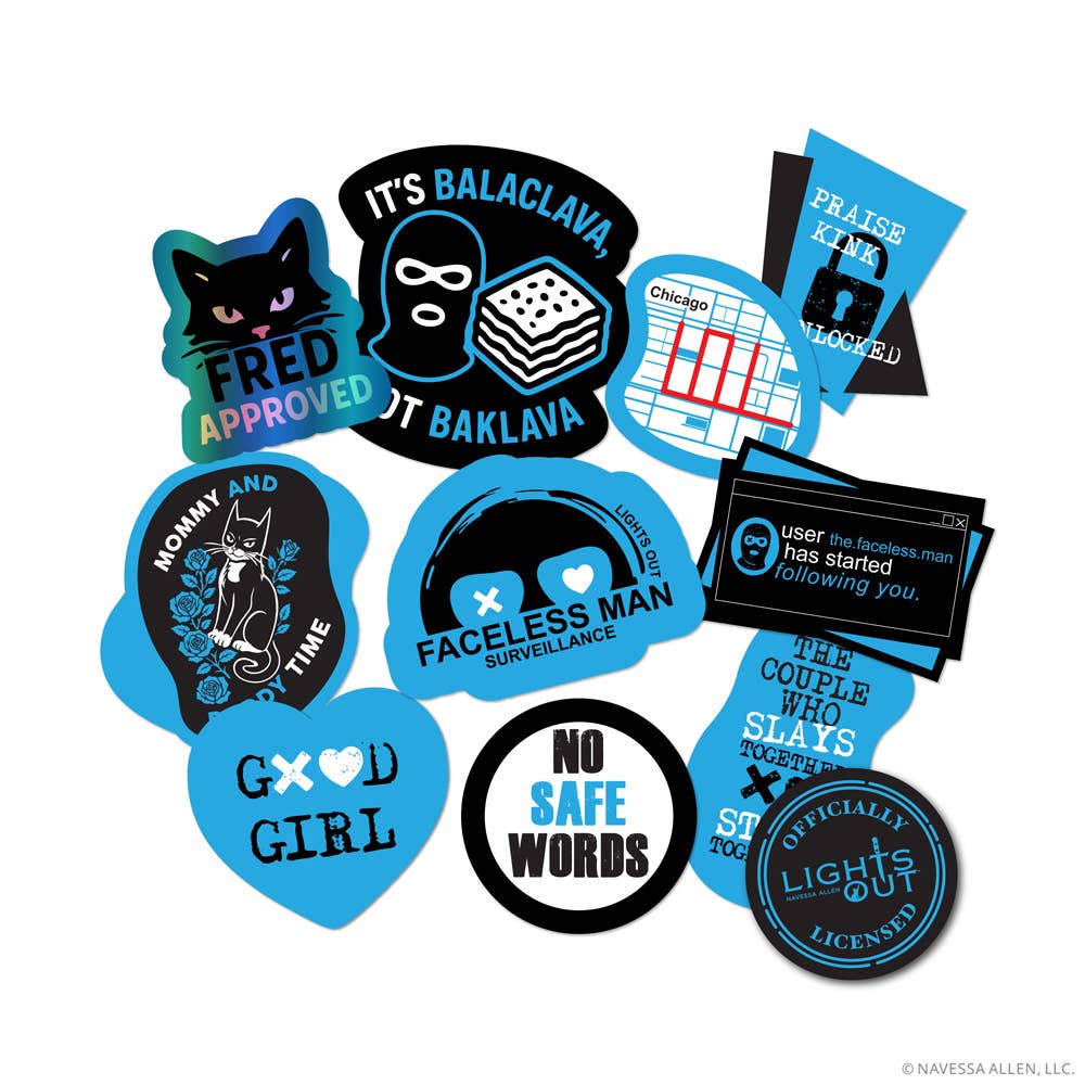 Conquest Journals - Vente Autocollant - (10-Pack) Autocollants Lights Out0