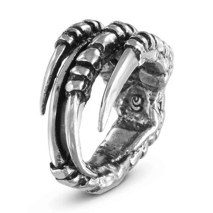 Lost Apostle - Wholesale Cocktail/Statement Ring - Crow Claw Ring - Silver0