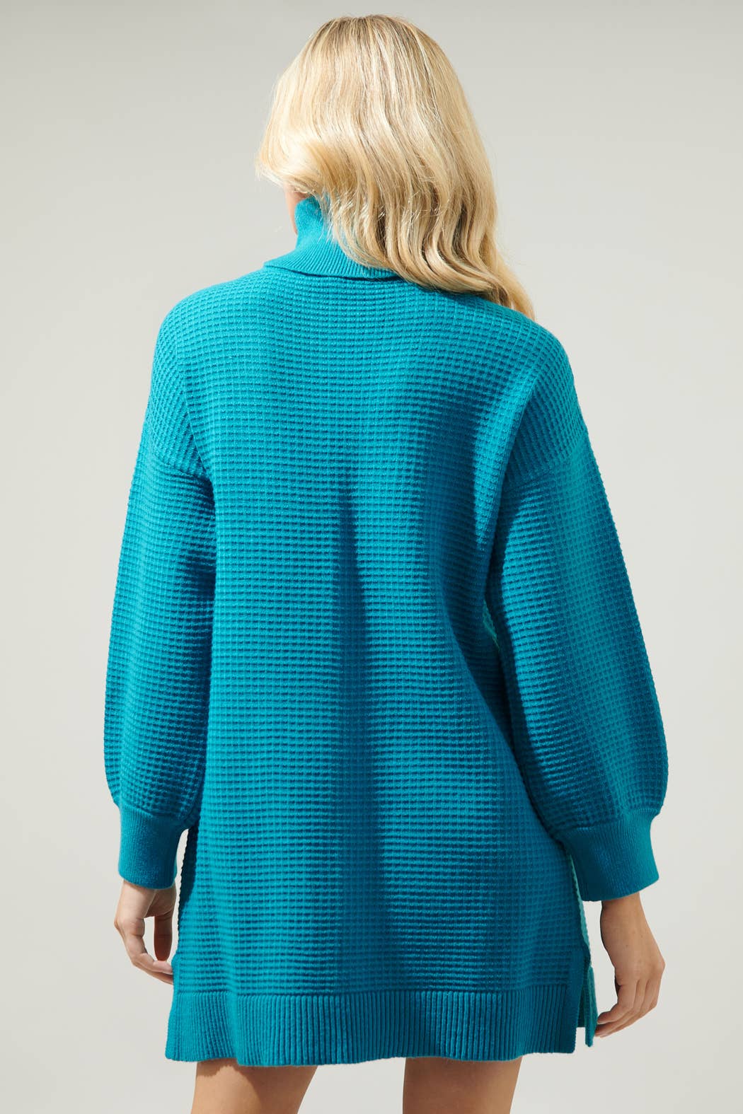 Sugarlips - Vente Robe – femme - Robe-pull col roulé en maille gaufrée Shawnee14