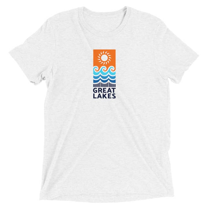 Great Lakes Waves T-Shirt for wholesale by Right On Michigan