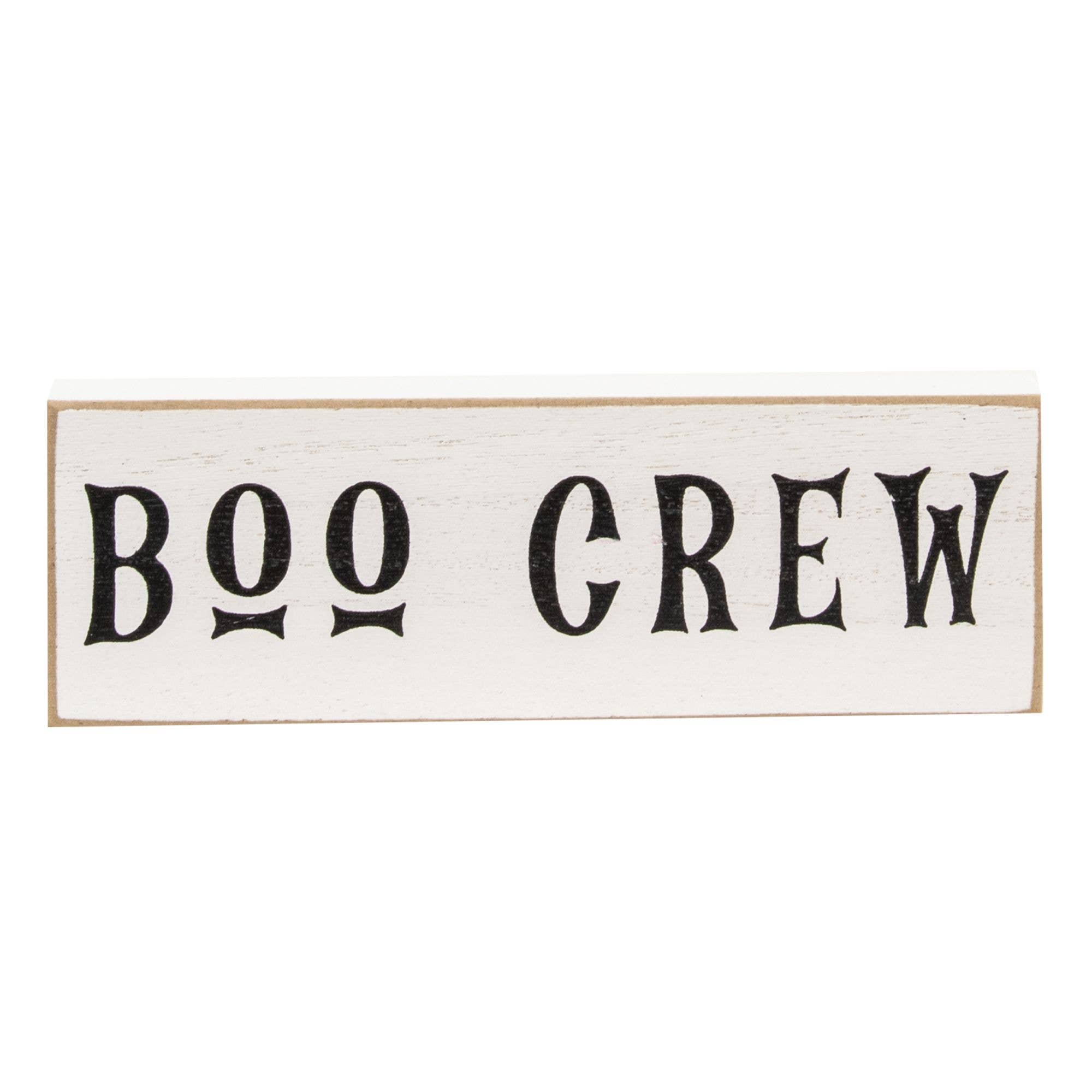 Col House Designs - Wholesale Sign - 3/Set, Boo Crew Blocks2