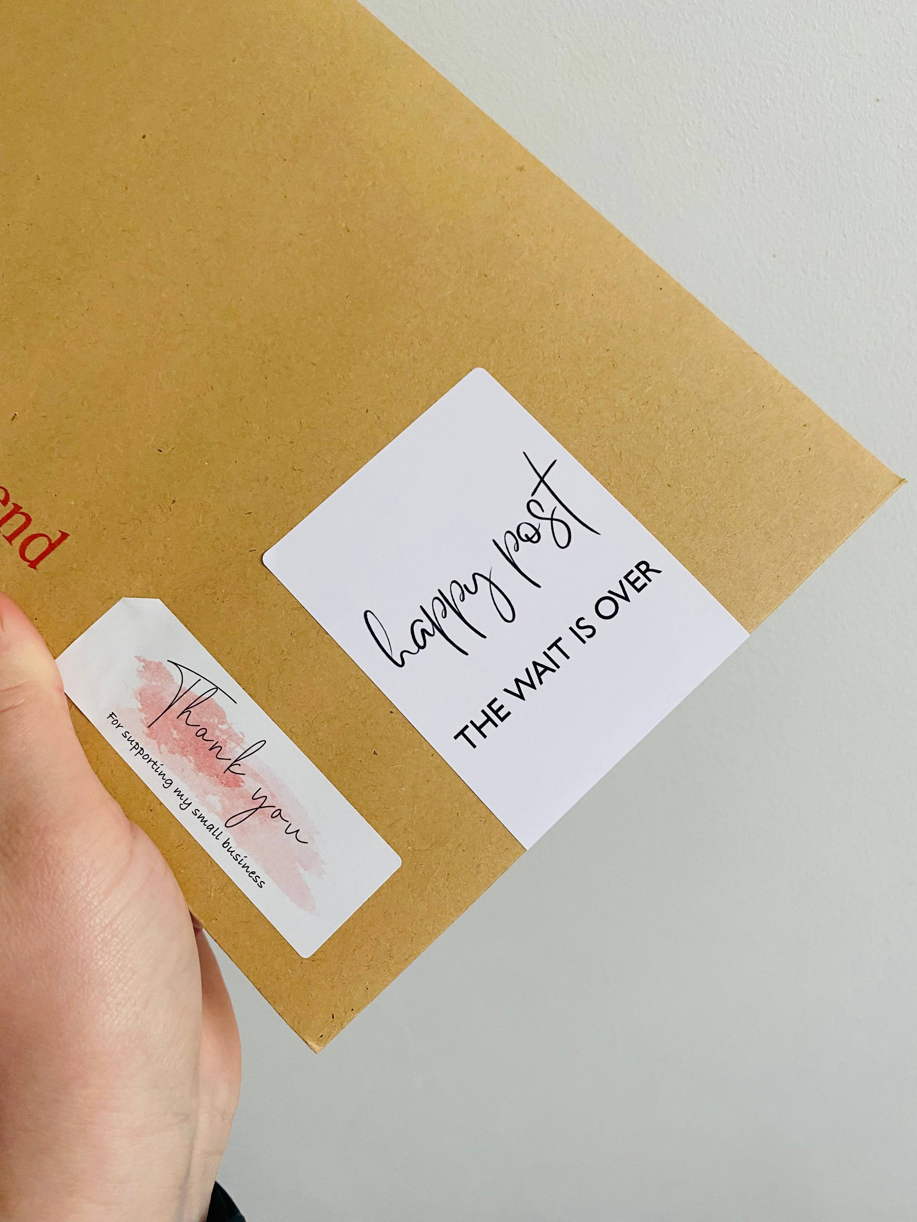 HMstationery – wholesale Sticker – Happy Mail, Logo Box seals, Thank you for your order7