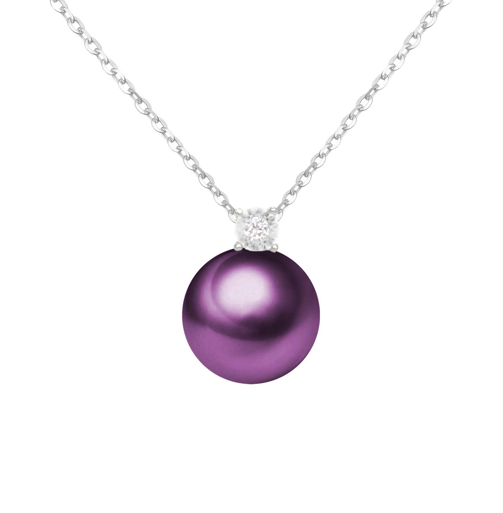 Timeless Pearl - Wholesale Pendant/Charm Necklace - G18k Oversized Pearl and Diamonds Pendant5