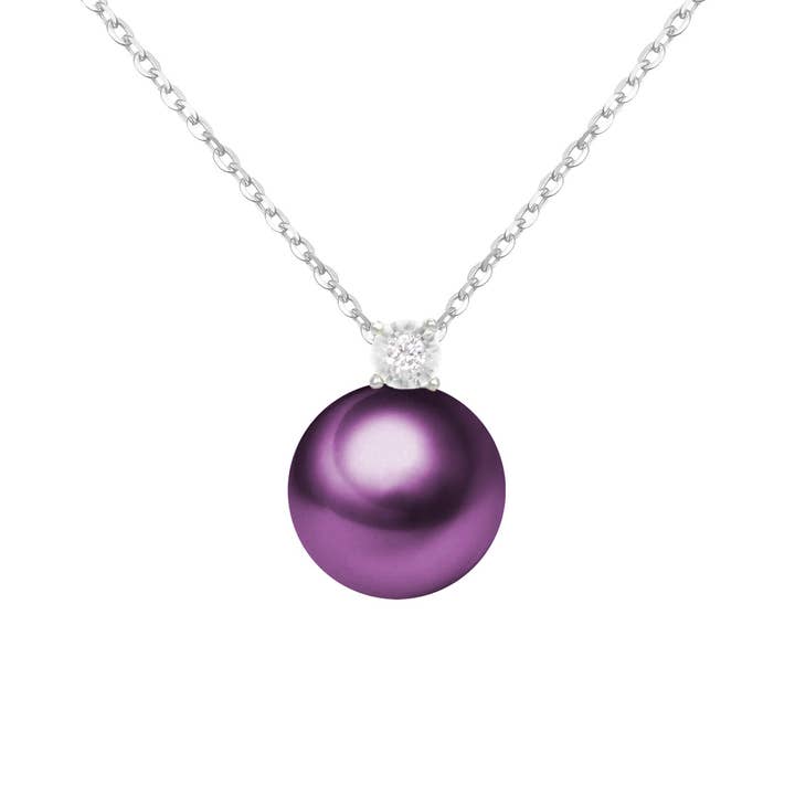 Timeless Pearl - Wholesale Pendant/Charm Necklace - G18k Oversized Pearl and Diamonds Pendant5