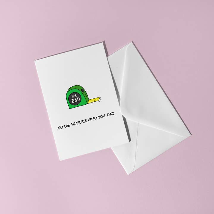 Measures Up Father's Day Greeting Card for wholesale by Studio CJOY