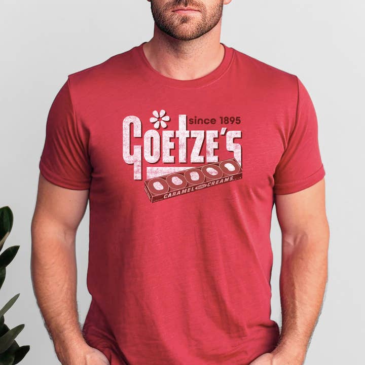 www.sweetvintagetees.com - Wholesale Screen Printed T-Shirt - Unisex - Goetze's® Caramel Creams | Vintage Advertisement Unisex Tee2