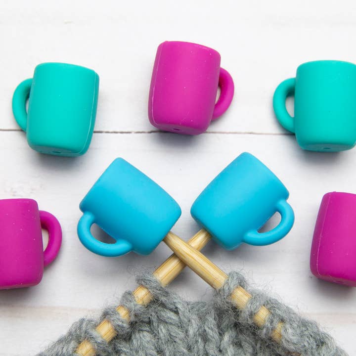 Fox & Pine Stitches - Wholesale Knitting/Crochet Supplies - Colorful Coffee Mugs | Stitch Stoppers Knitting Notions0