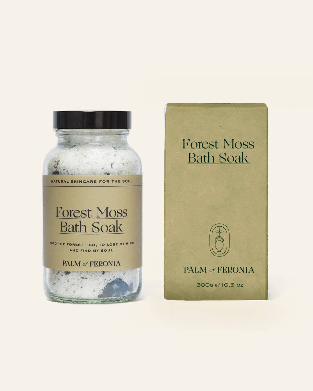 Palm of Feronia - Venta al por mayor Gel/espuma de baño - Remojo de Baño de Musgo del Bosque – mezcla de sales minerales para enraizar
