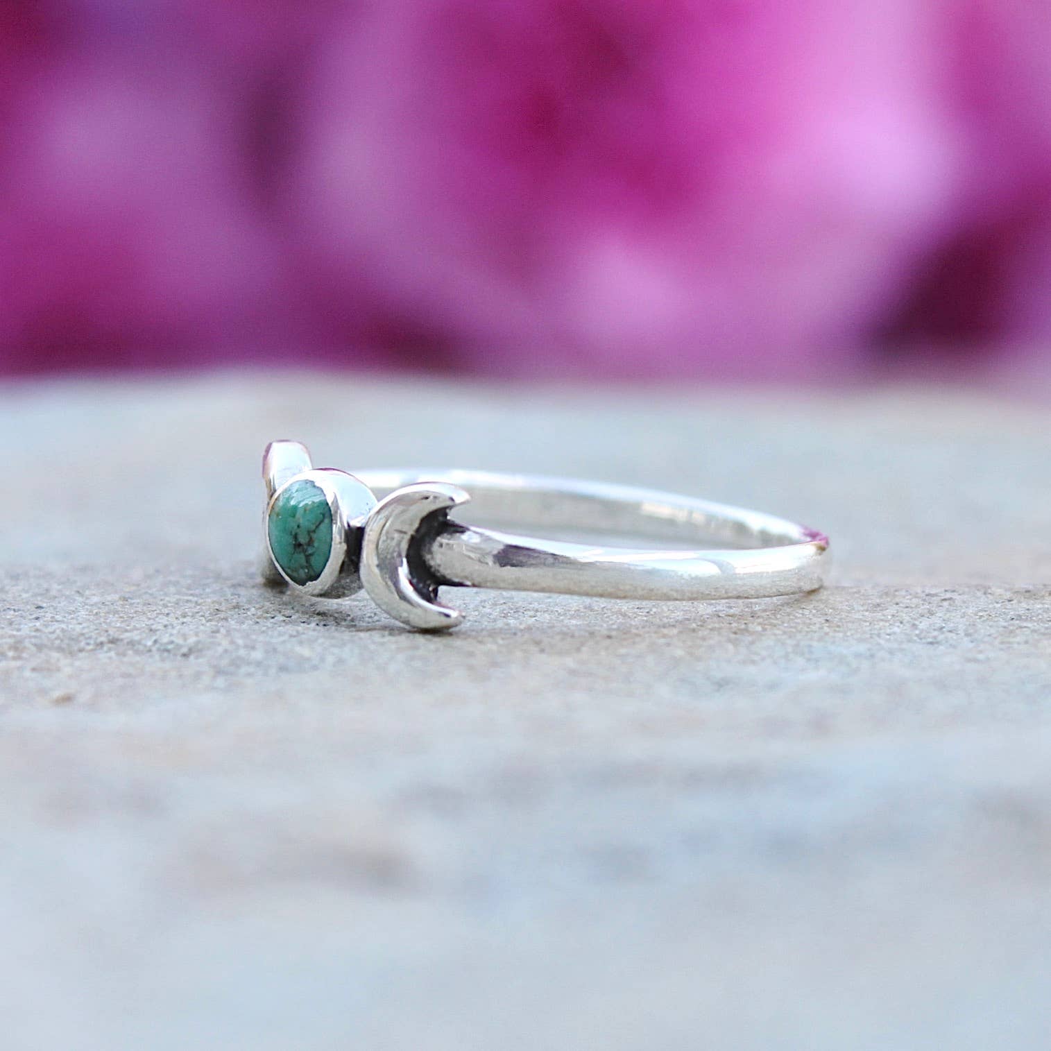 Moonrise Jewelry – wholesale Single stone/solitaire ring – R-104 Moon with Turquoise Ring3