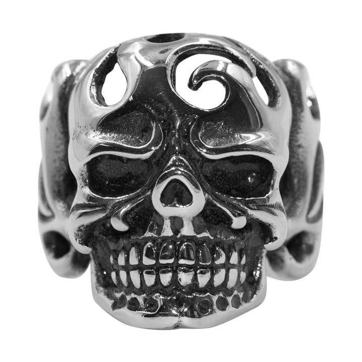 rostfritt stålring ”skalle” för wholesale av Bodywings