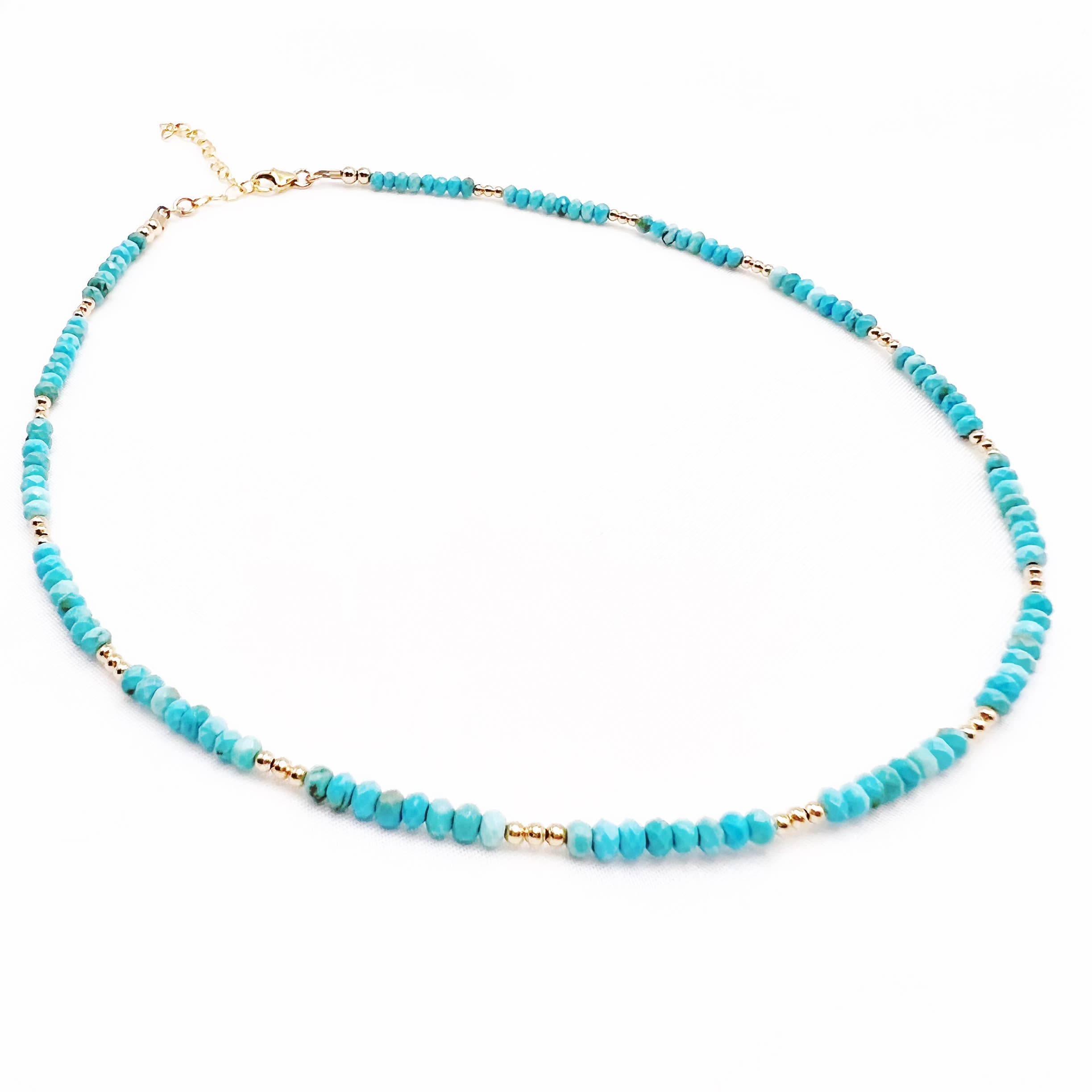 True by Kristy Jewelry - Wholesale Beaded/Pearl Necklace - Free Spirit Turquoise Beaded Necklace Gold Filled1