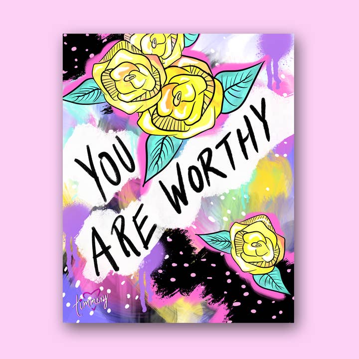 You Are Worthy Sticker for wholesale by Timmery