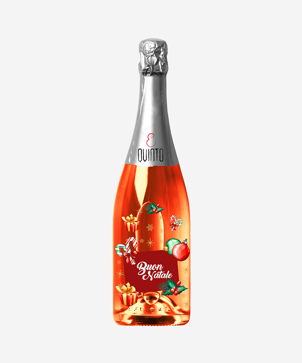 Gruppo Quinto Srls - Vente Apéritifs sans alcool/mocktails - Coffret Cadeau Cocktail Spritz de Noël 4 pièces1