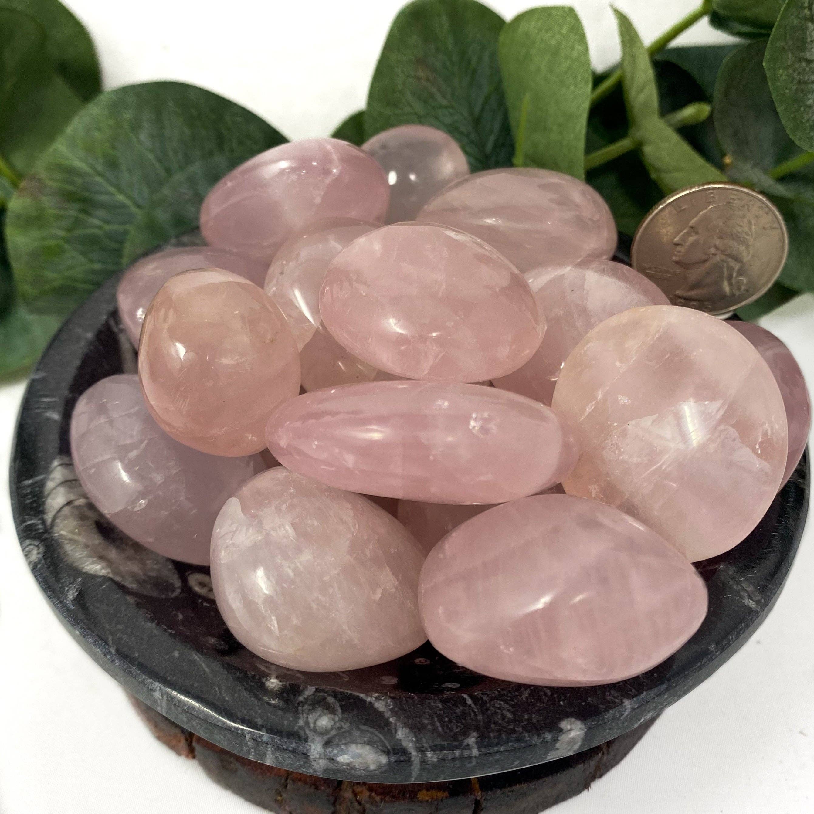 The Crystal Tabby - Vendita all'ingrosso Pietra/cristallo spirituale - Sm Rose Quartz Palms - sacchetto da 1 kg0
