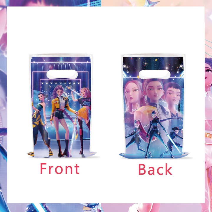 Auraquise - Wholesale Disposable Tableware Pack - Demon Hunters & Saga Boy Band Birthday Party Supplies – Themed Tableware and Decorations20