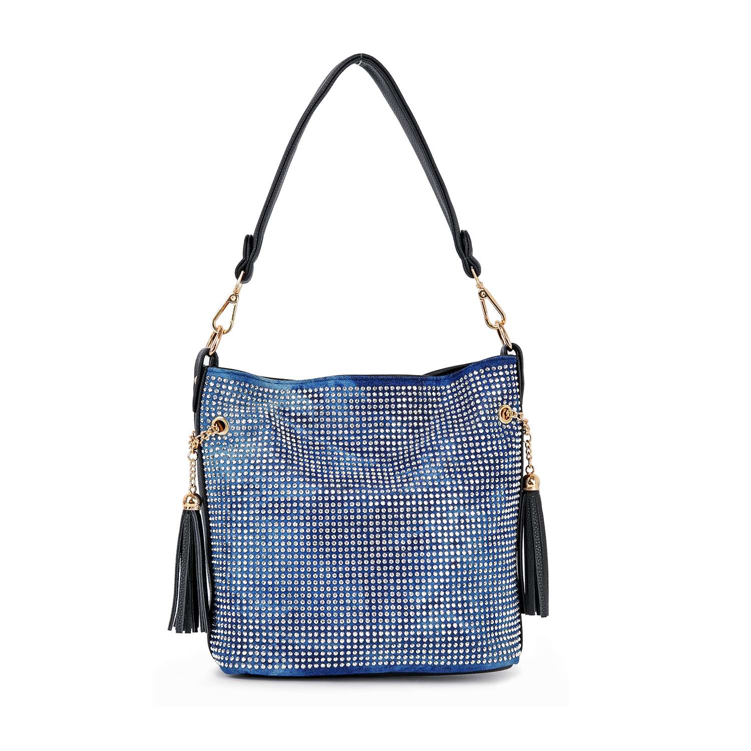 Handbag Express - Wholesale Shoulder Bag - Women's - Sparkling Rhinestone Hobo Handbag9