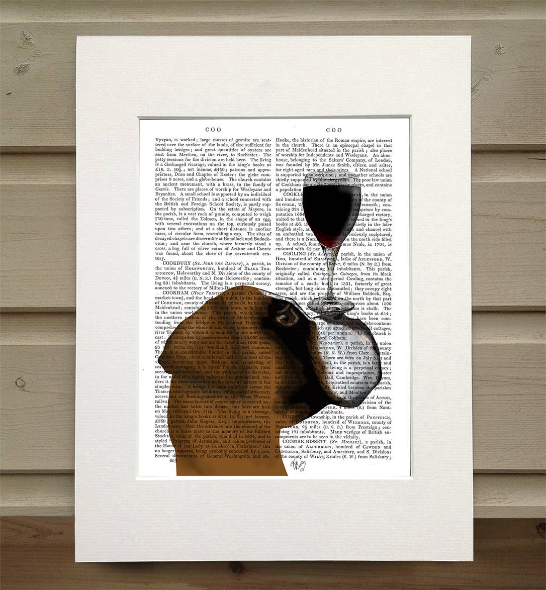 FabFunky Ltd - Wholesale Art Print - Dog Au Vin Boxer, Dog Book Page0