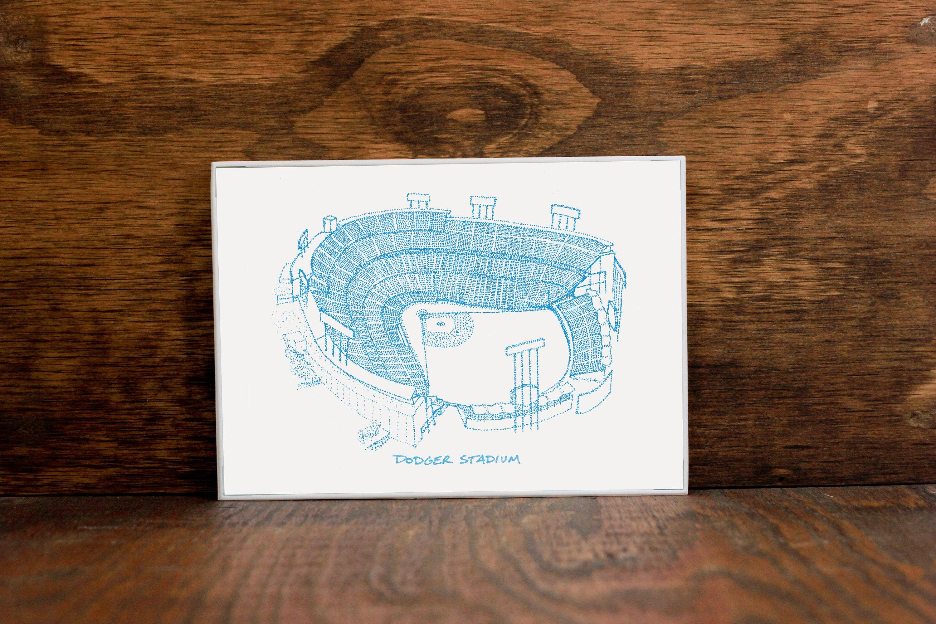 Designs By Patterson – Engroshandel Kunsttryk – Dodger Stadium, Hjemmested for Los Angeles Dodgers, Ujævnhederne