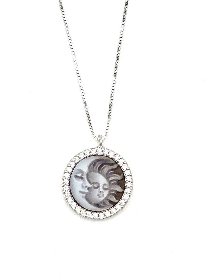 Collier en argent Tit. 925 M. Avec Cameo pour la vente par Tererò s.r.l.