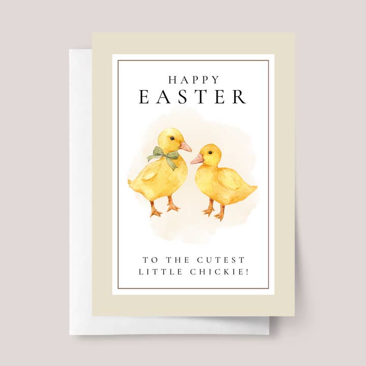 Biglietto di Pasqua per bambini con pulcino per la vendita all'ingrosso da parte di Design Sprinkles