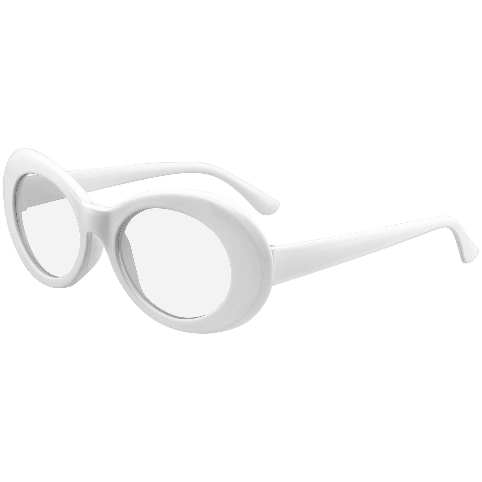 Emblem Eyewear - Vendita all'ingrosso Occhiali da vista - Unisex - Retro Flat Round anni '90 Fashion Clout Occhiali ovali Trasparente6