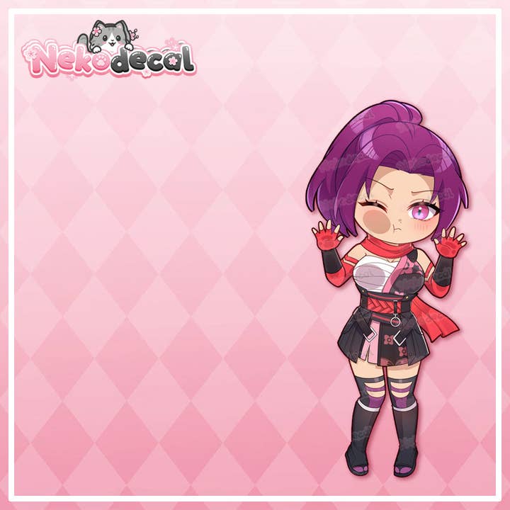 Nekodecal - Wholesale Sticker - Chibi Hero Peekers12