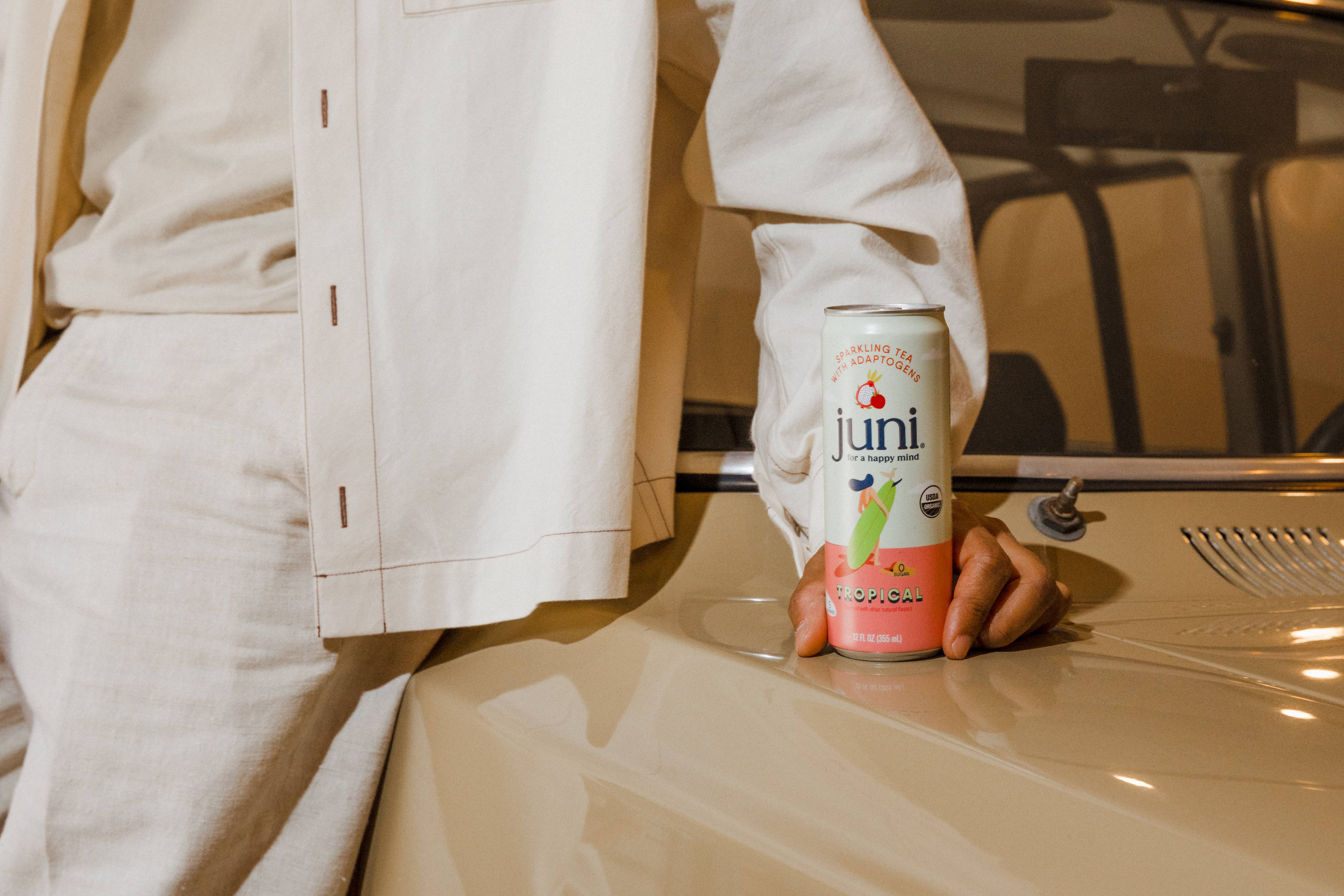 Juni - Wholesale Sparkling Water - Juni Sparkling Adaptogenic Tea - Tropical2